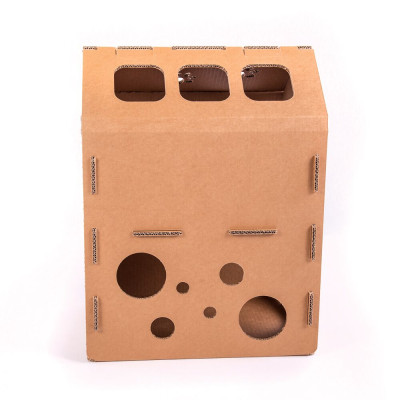 Casuta cu etaj din carton pentru pisici, Gato