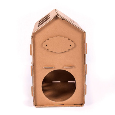 Casuta cu etaj din carton pentru pisici, Gato